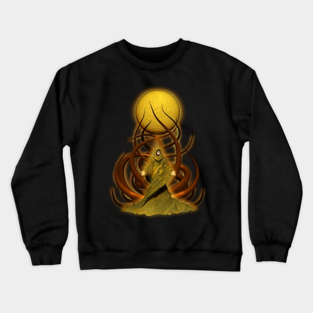 Hastur P.Lovecraft Crewneck Sweatshirt by Liquid Feline